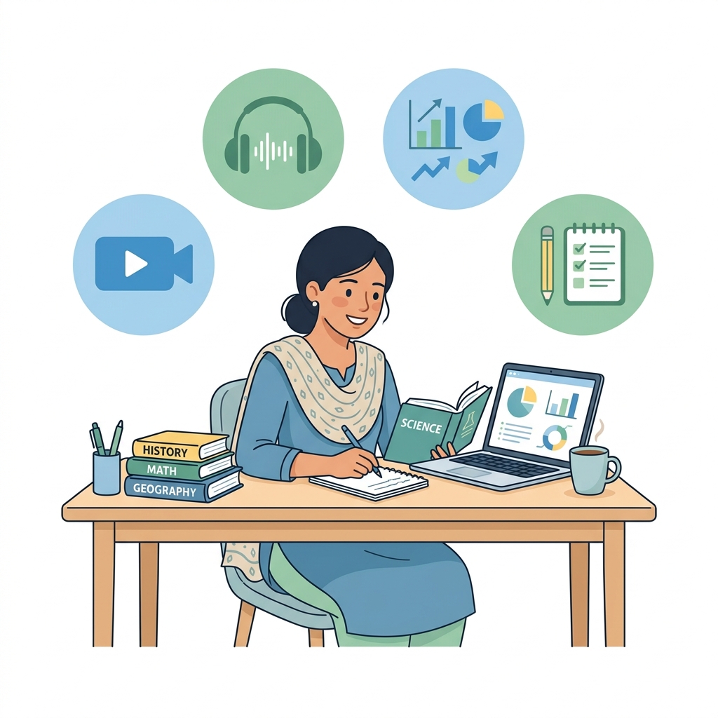 এইচএসসি শিক্ষার্থী স্মার্টভাবে ICT পড়ছে